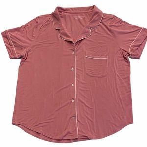 VICTORIA’S SECRET Short Sleeve Button Night Shirt